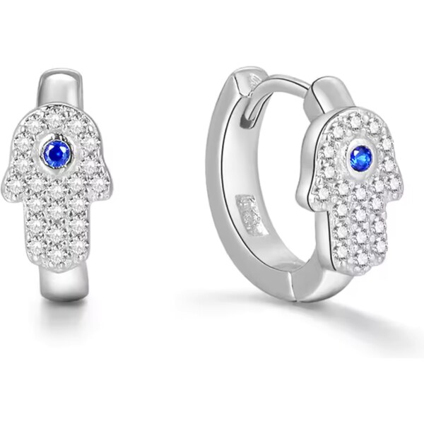 Olivie Strieborné náušnice HAMSA 8490 51031661