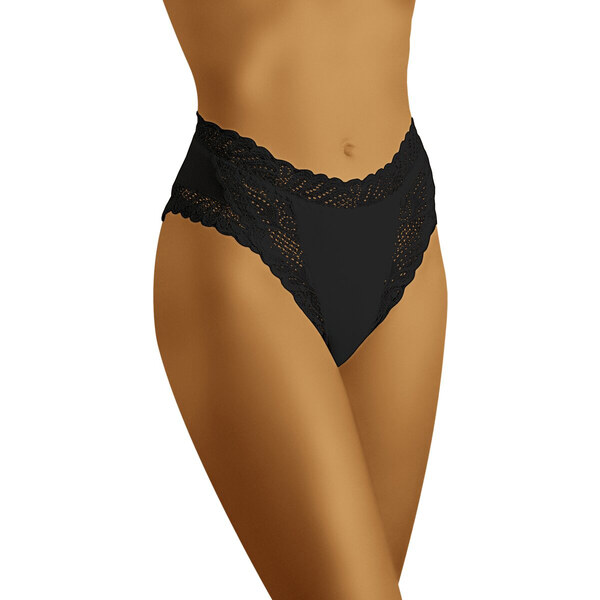 Wol-Bar Nohavičky s vyšším pásom Abra čierne, Farba čierna 23161582