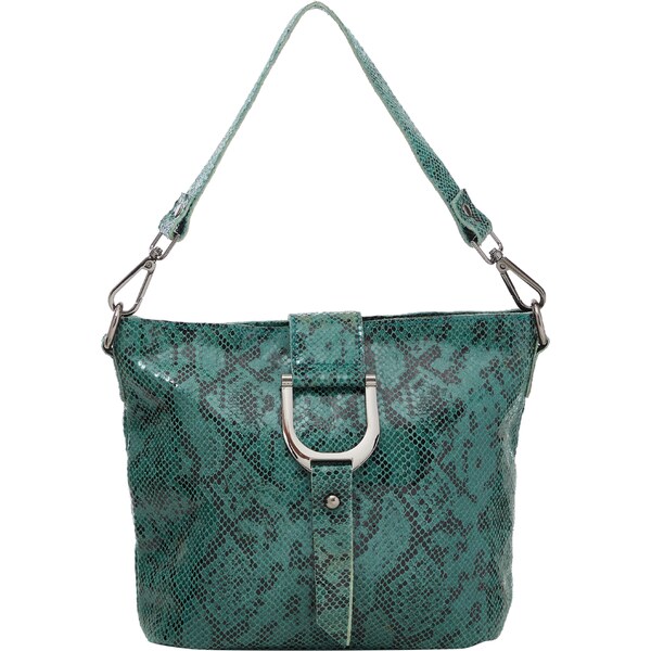 NAEMI Kabelka na rameno smaragdová / čierna 65832079