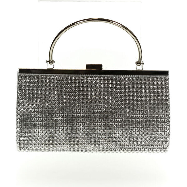 JOHN-C Dámska strieborná spoločenská kabelka ALLIEN 51023565