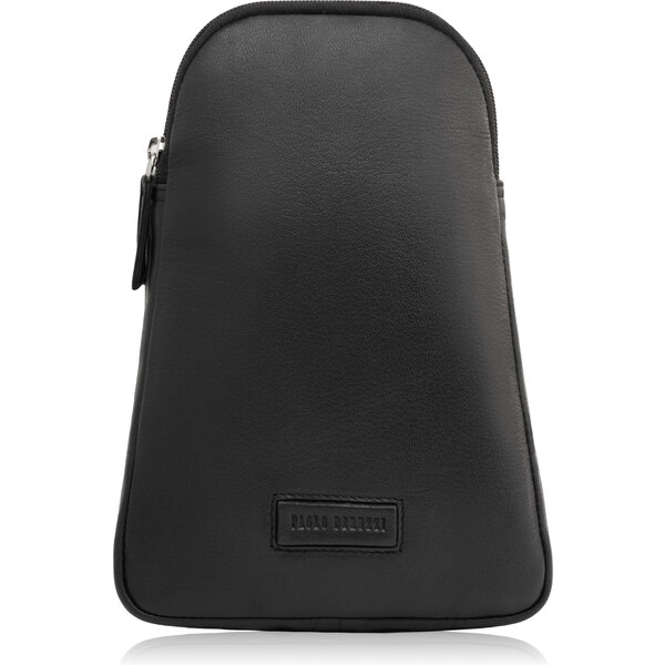 Paolo Peruzzi Pánsky kožený batoh na jedno rameno T-118-BL | čierna T 51024567