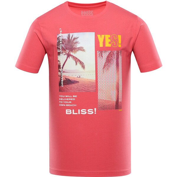 Červené pánske tričko NAX Jurg 51094169