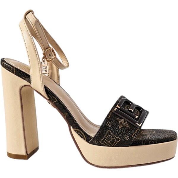 Sandále na platforme Laura Biagiotti Logato Brown 56369492