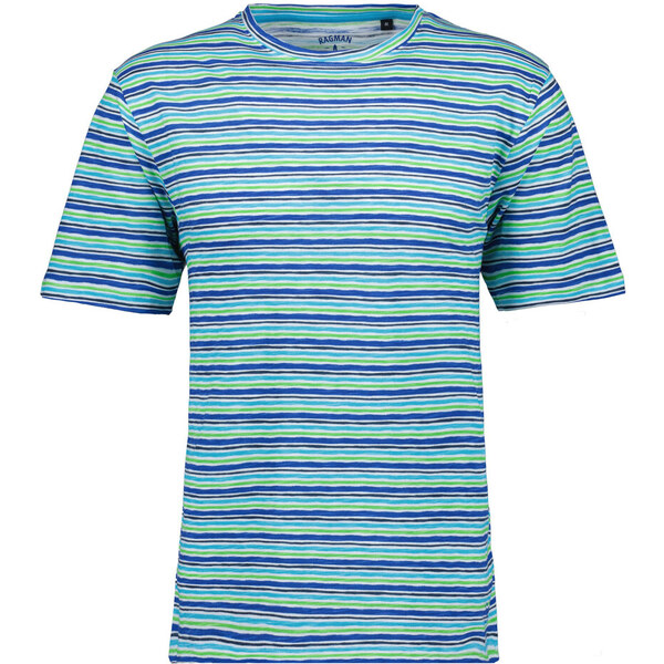 Pánske modro-zelené tričko RAGMAN 51029702