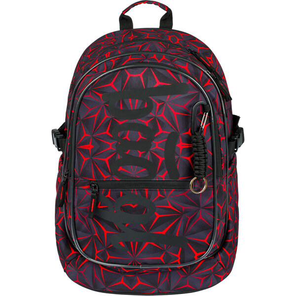 BAAGL Školní batoh Core Red Polygon 62194144