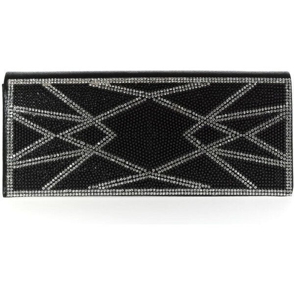 JOHN-C Dámska čierna listová spoločenská kabelka ALLIE 51037879