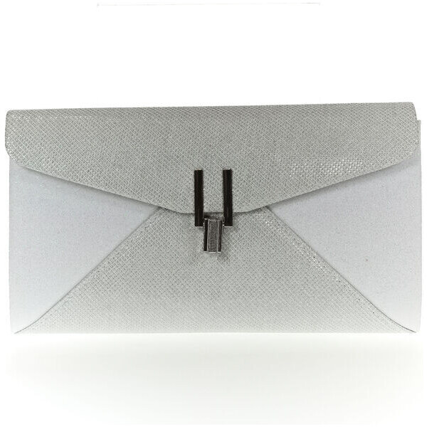 JOHN-C Dámska sivo-biela listová spoločenská kabelka ANDY 51037880