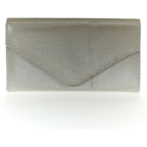 JOHN-C Dámska strieborná listová spoločenská kabelka MELANY 51037890