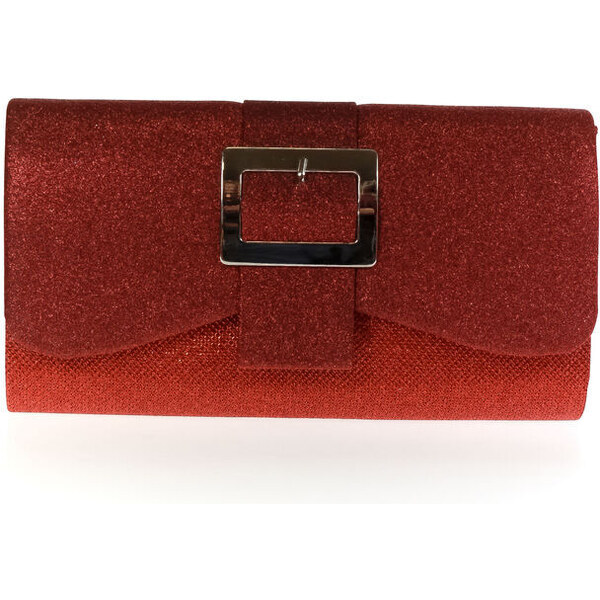 JOHN-C Dámska červená listová spoločenská kabelka LORRY 51037884