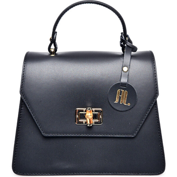 Anna Luchini Dámska kožená crossbody kabelka AL3145T Nero 66589557