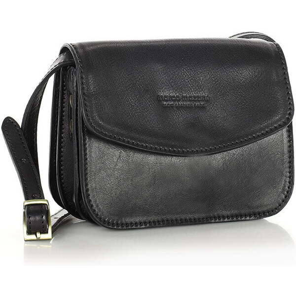MARCO MAZZINI Kožená kabelka na rameno Toscana | čierna L248c 51059729