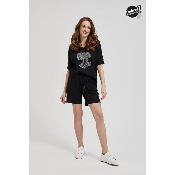 Womens shorts MOODO - black 50735546