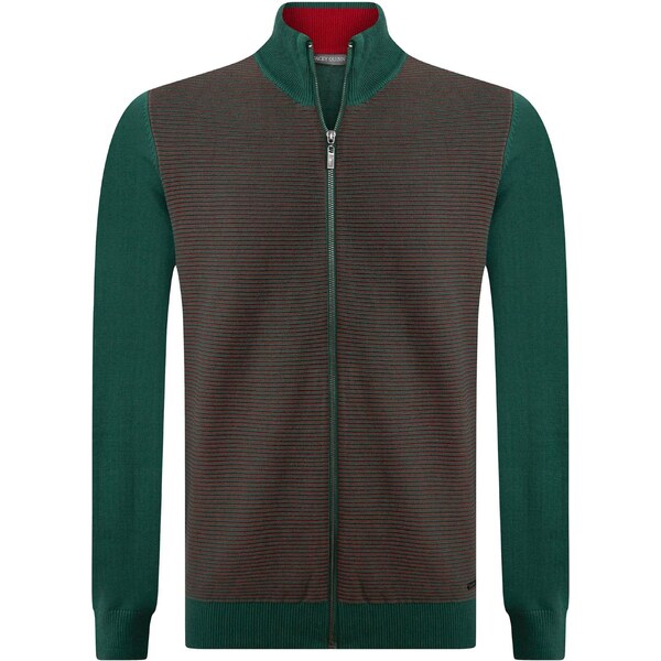 Jacey Quinn Kardigán trávovo zelená / červená / čierna 54338661