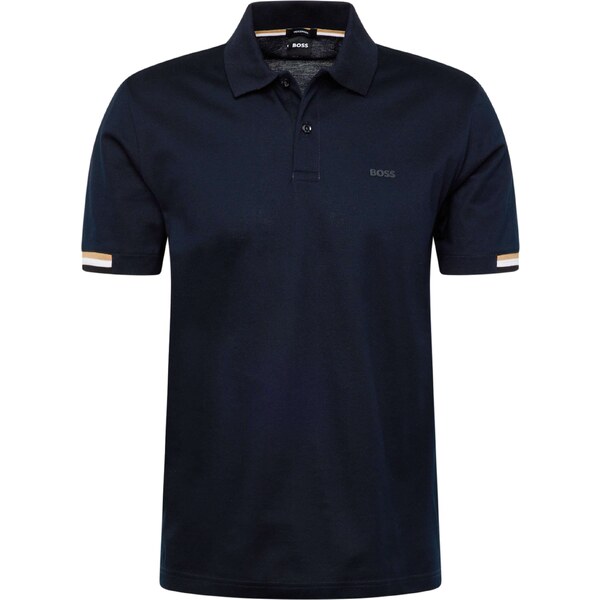 BOSS Tričko Parlay 147 béžová / tmavomodrá / biela 53715665