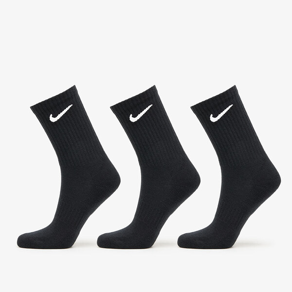 Nike Everyday Cushioned Training Crew Socks 3-Pack Black/ White S 47098284