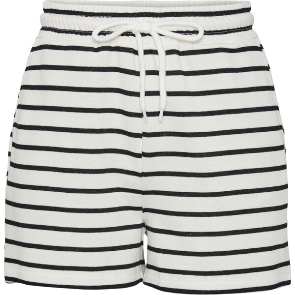 PIECES Nohavice PCChilli čierna / biela 56522983