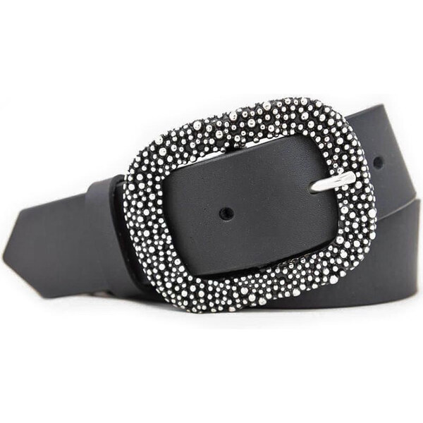 Dámsky kožený opasok čierny (KDP94) 54074163