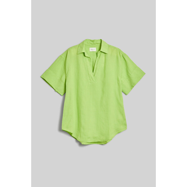 KOŠEĽA GANT REL LINEN POPOVER SS SHIRT MATCHA GREEN 51108365