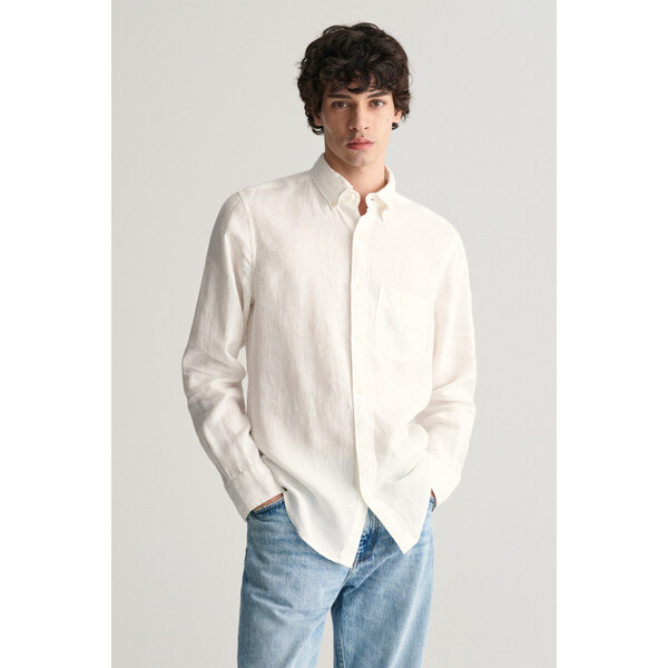 KOŠEĽA GANT REG LINEN SHIRT WHITE 51108377