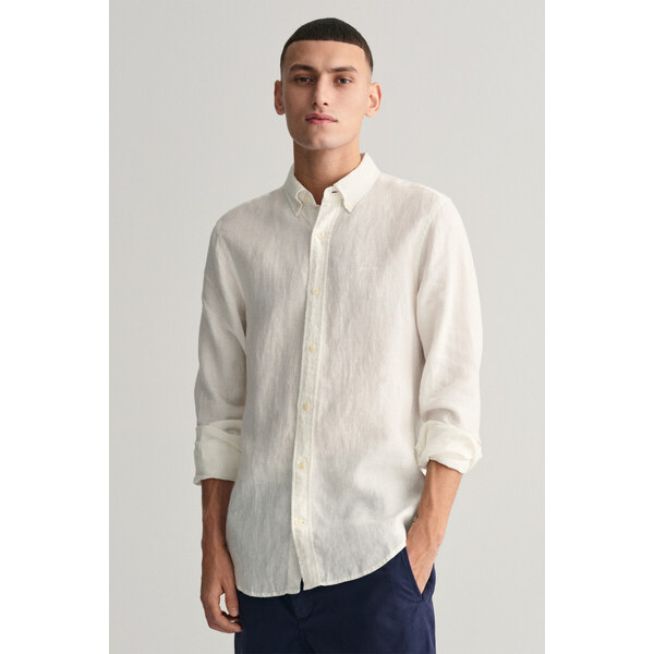 KOŠEĽA GANT SLIM LINEN SHIRT WHITE 51108383