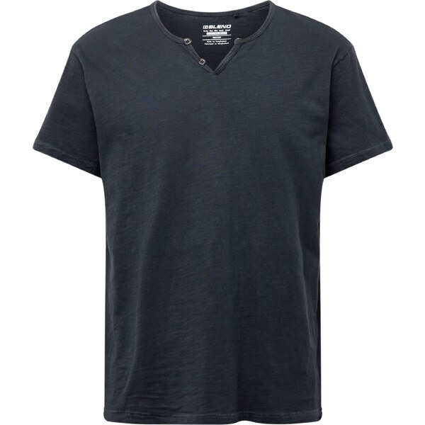 BLEND Tričko Ashton čierna melírovaná 54330326