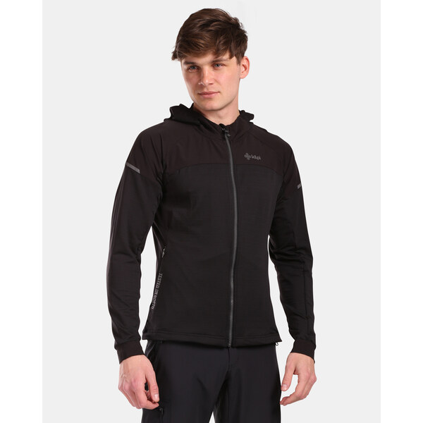 Pánska strečová mikina s kapucňou Kilpi MEMPHIS-M čierna 51130653