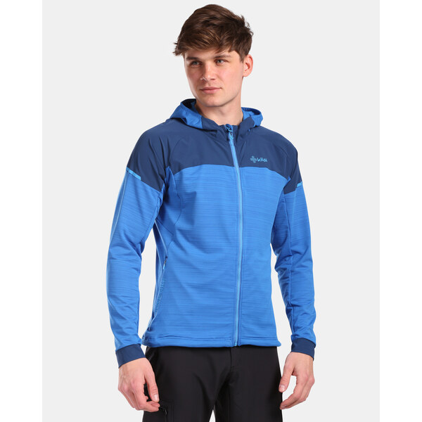 Pánska strečová mikina s kapucňou Kilpi MEMPHIS-M modrá 51130654