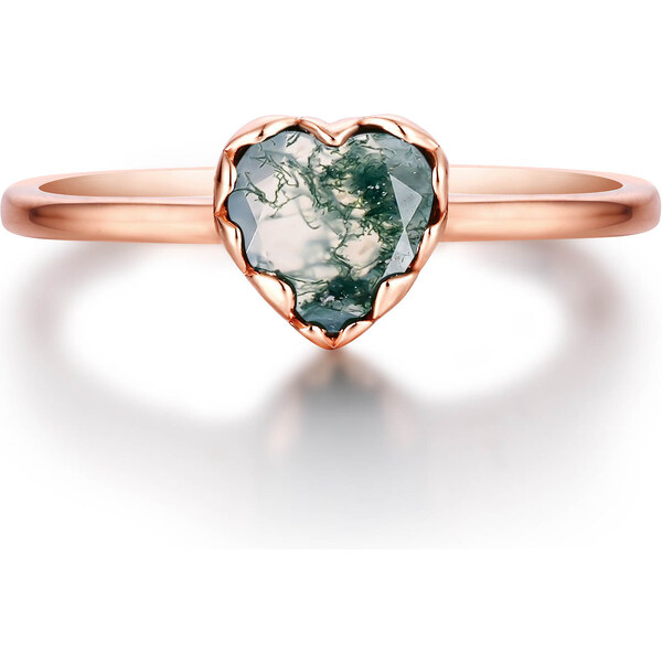 Olivie Strieborný prsteň MACHOVÝ ACHÁT ROSE 8513 51130674