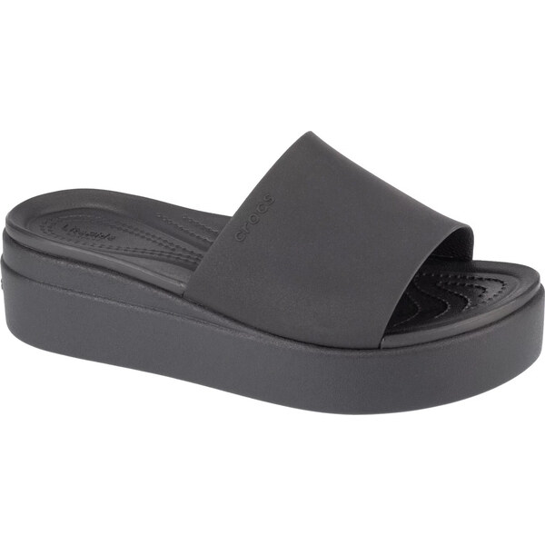 Čierne nazuváky na platforme Crocs Brooklyn Platform Slide 208728-001 52672071