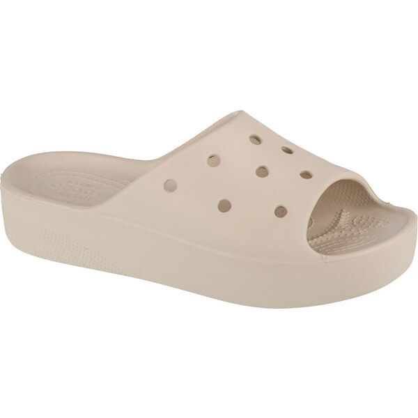 Béžové dámske nazuváky Crocs Classic Platform Slide 208180-2Y2 52672104