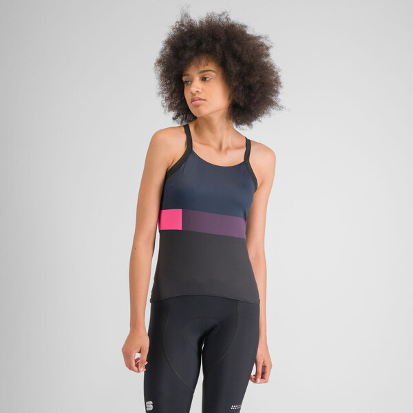 Sportful SNAP dámsky top black galaxy blue 58444474