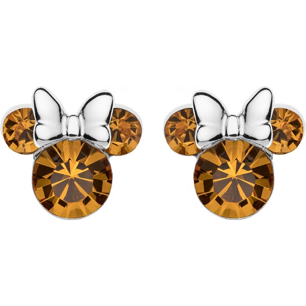 Disney Trblietavé strieborné náušnice kôstky Minnie Mouse ES00028SNOVL 66589424