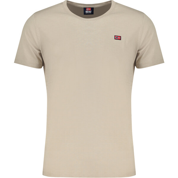 NORWAY 1963 Béžové pánske tričko s krátkym rukávom 64703231