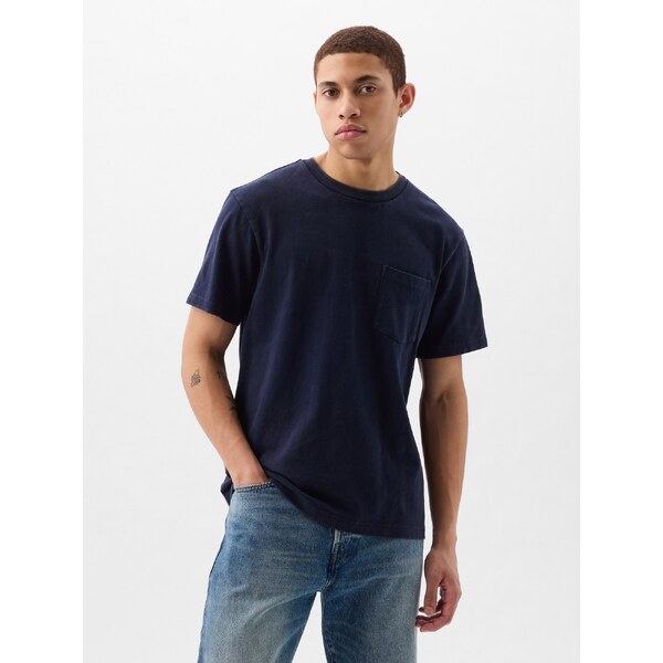 GAP Pánske Bavlnené tričko s vysokou gramážou 881251-00 66266989