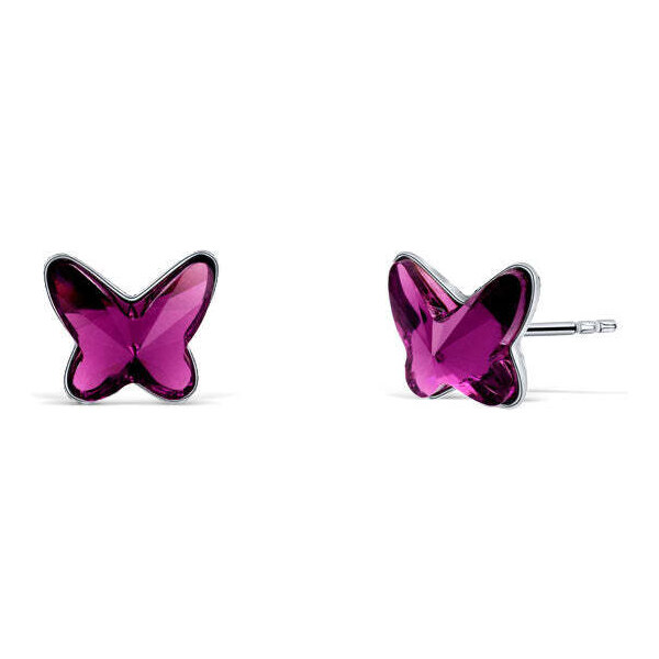 CRYSTalp Pôvabné strieborné náušnice Motýlik 40337.AME.S 66578665