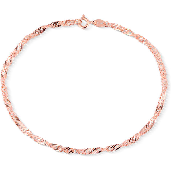 Olivie Strieborný náramok 20 cm SINGAPORE ROSE 7632 44988196