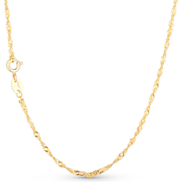 Olivie GOLD TWISTED 40cm strieborná retiazka 4632 20961050