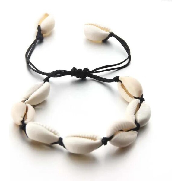 Olivie Náramok z prírodných mušlí ČIERNY 8532 51199983