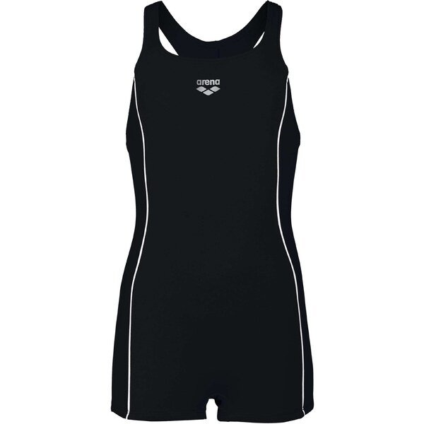 ARENA Jednodielne plavky FINDING JR čierna / biela 54286292