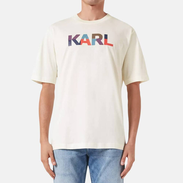 Pánské krémové triko Karl Lagerfeld 55794 51198638