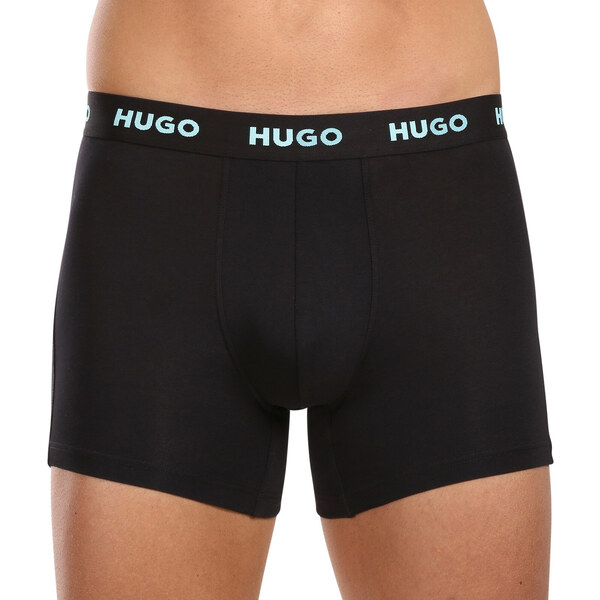 3PACK pánske boxerky HUGO čierné (50503079 971) 51203605