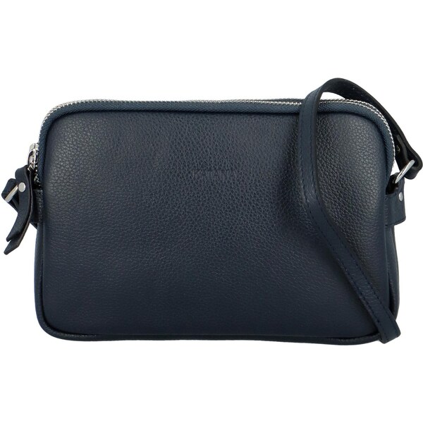 Dámska kožená crossbody kabelka tmavomodrá - Katana Prina tmavo modra 51244337