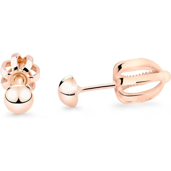 Cutie Jewellery Kôstkové náušnice z ružového zlata Z5004-30-X-4 66591709