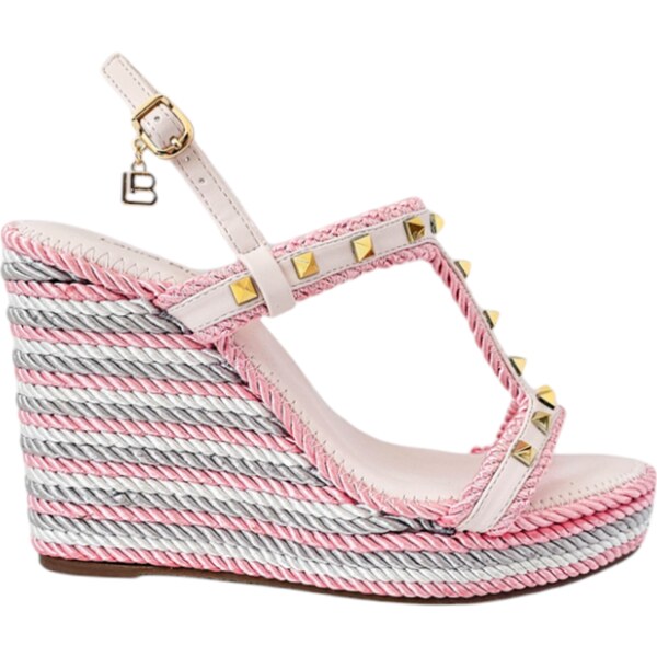 Sandále na klíne Laura Biagiotti KL Pink 56369511