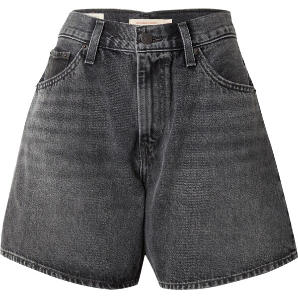 LEVIS Džínsy High Baggy Short čierny denim 54344249
