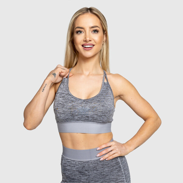 Športová podprsenka Iron Aesthetics Grande, sivá 51253145