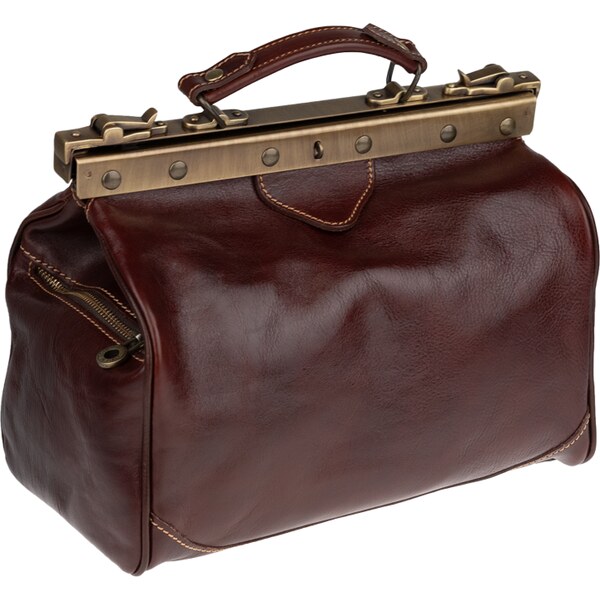 Hnedá kožená talianska kabelka Regina Marrone NovaKabelka.sk 382088