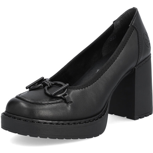 Dámske lodičky Rieker Y4161-00 čierne 51275918