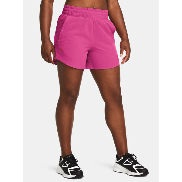 Tmavo ružové dámske športové kraťasy Under Armour Flex Woven Short 5in 51438134