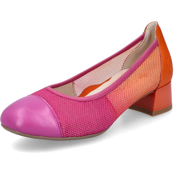 Dámske lodičky Rieker 45065-91 ružové 51276535